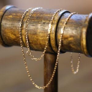 Cadena limada oro 18k 60 cmts 7.70 gramos