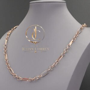Cadena rolo facetado oro 18k 60 centimetros 12.15 gramos