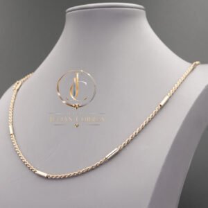 cadena turbillon especial oro 18k 13.73 gramos 60 centimetros