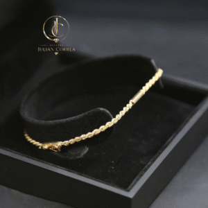 pulsera tourbillon 18k nacional 5.07 gramos 18 centimetros